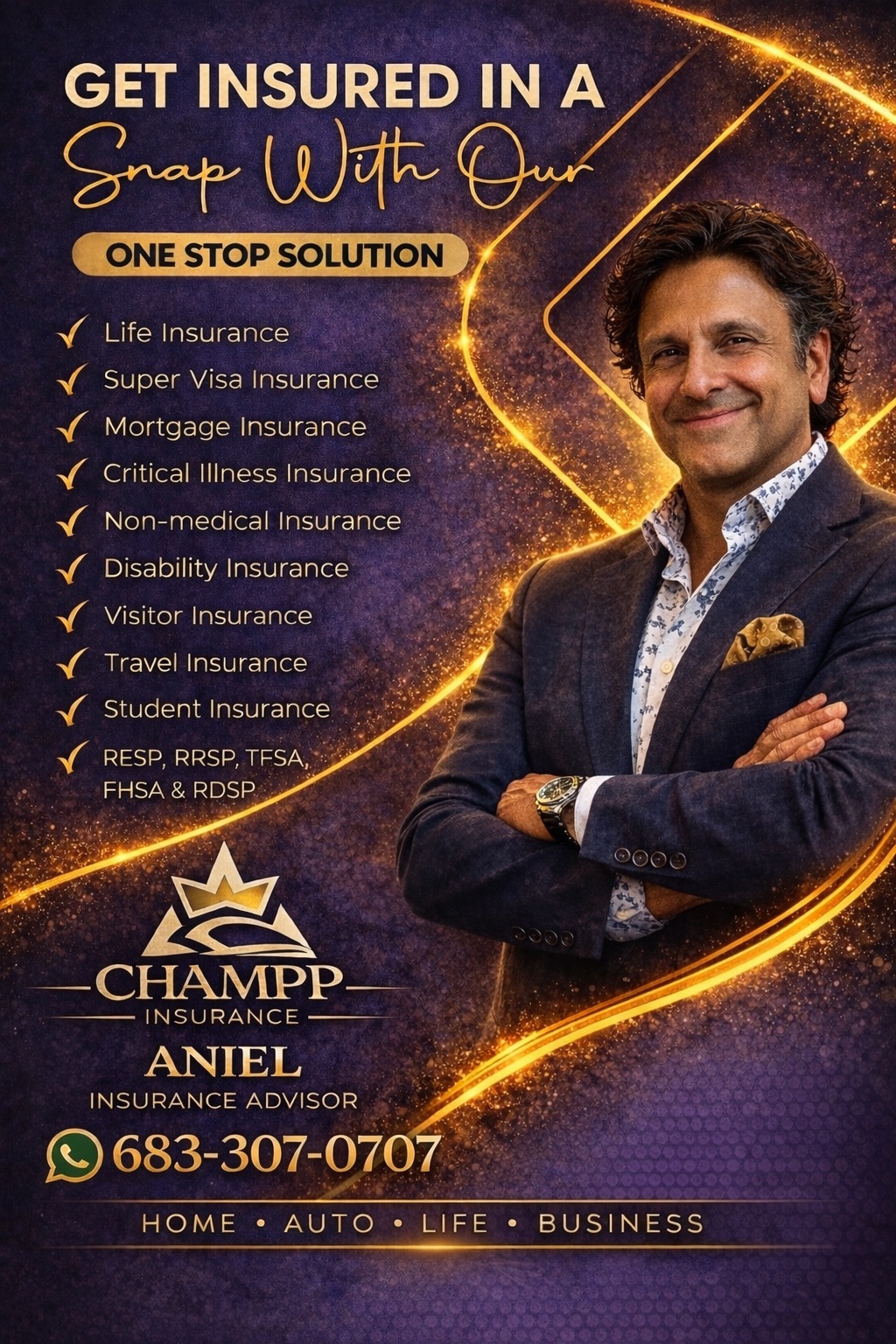 Aniel, CHAMPP Insurance advisor